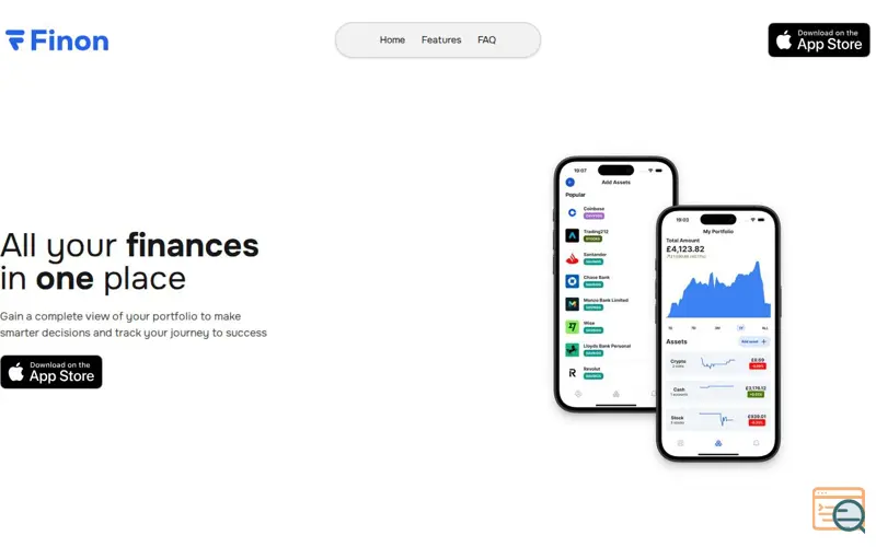 Screenshot of Finon