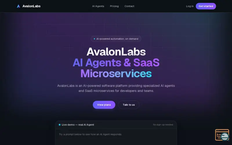 Screenshot of AvalonLabs