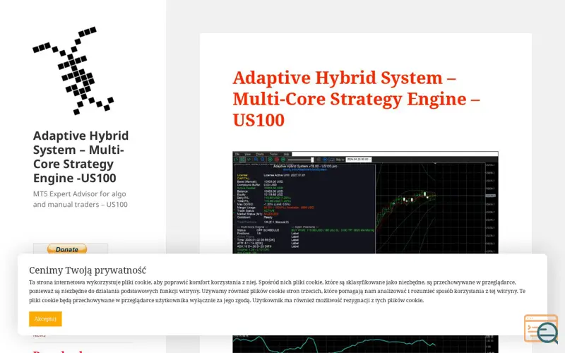 Screenshot of Adaptive Hybrid System