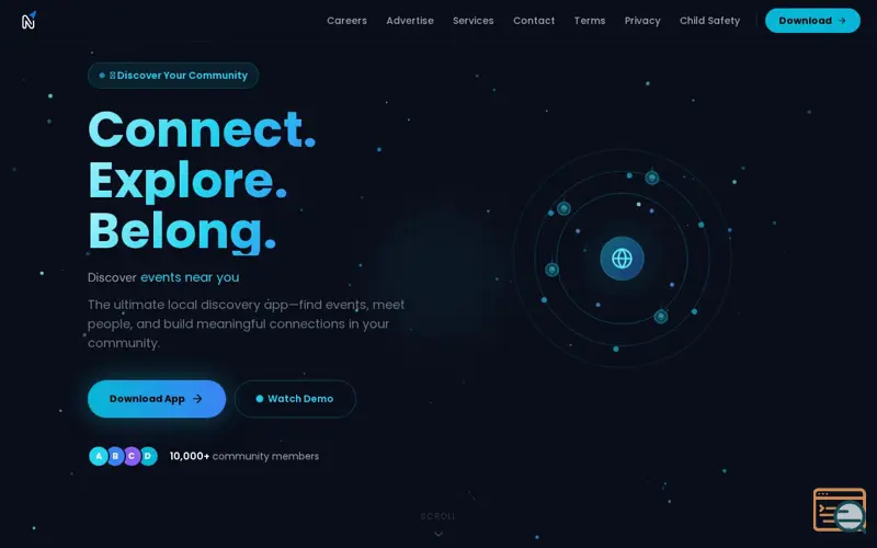 Screenshot of NearWe