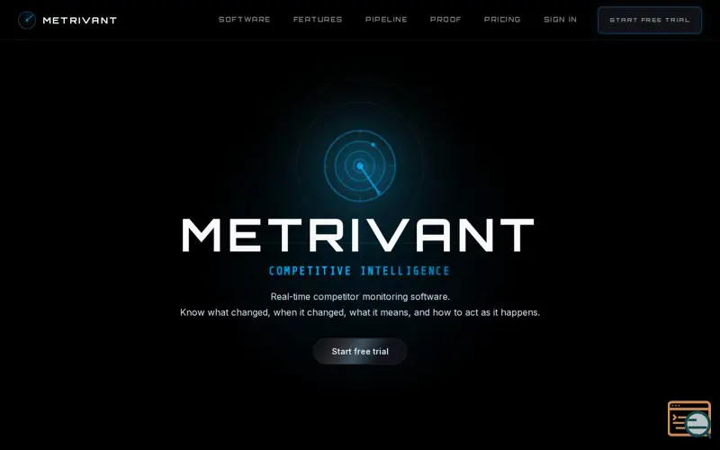 Screenshot of Metrivant