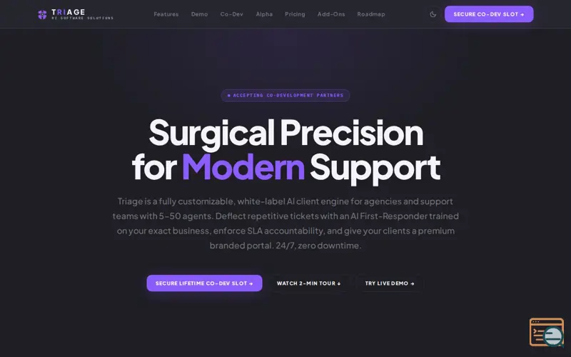Screenshot of Triage, a launch using SaaS Browser