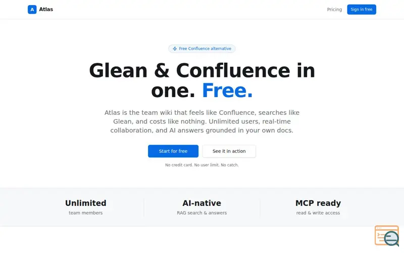 Screenshot of Atlas Knowledge 