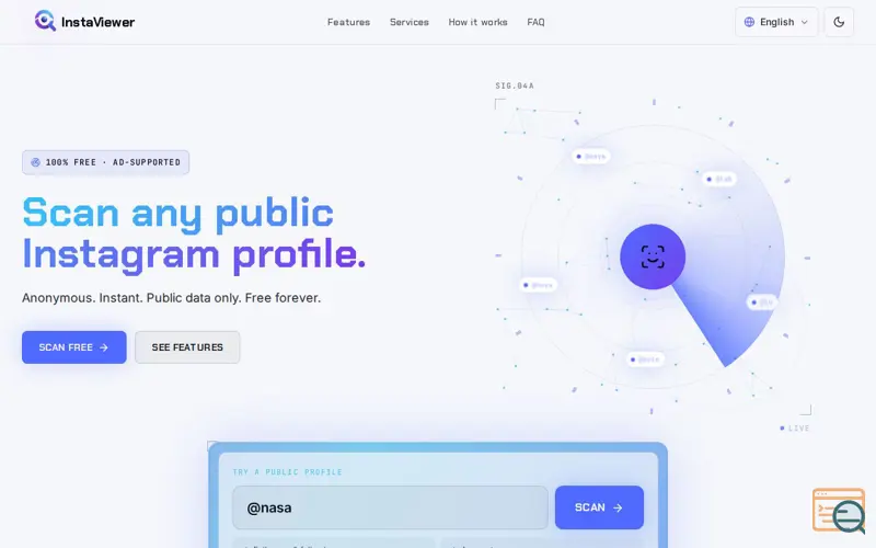 Screenshot of InstaViewer