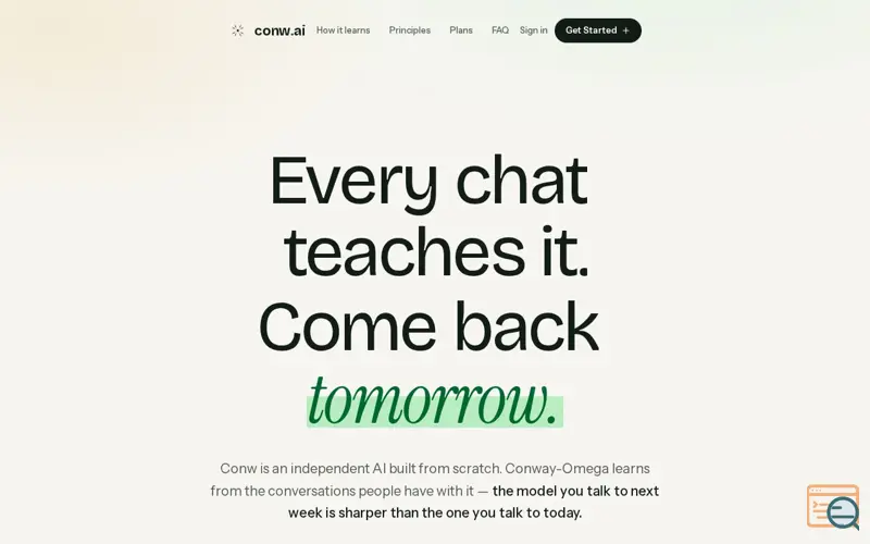 Screenshot of conw.ai