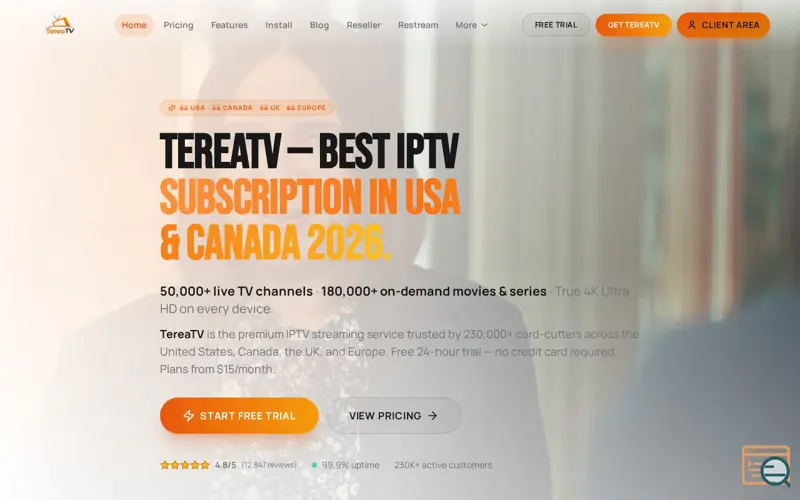 Screenshot of best iptv usa 