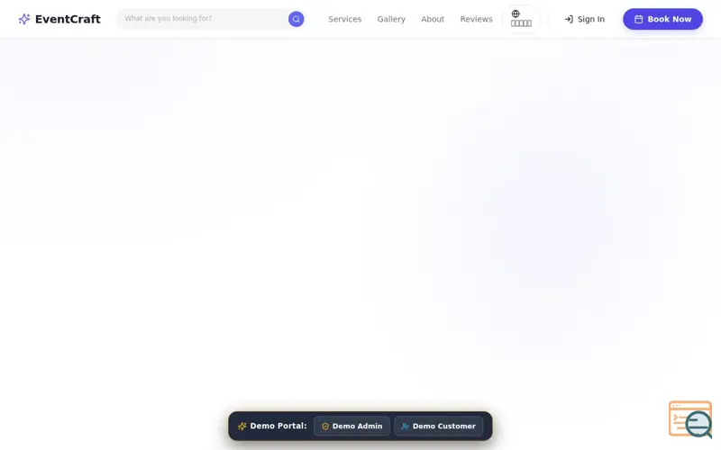 Screenshot of EventOS