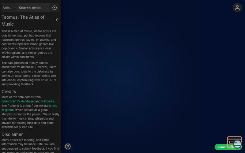 Screenshot of Taomus