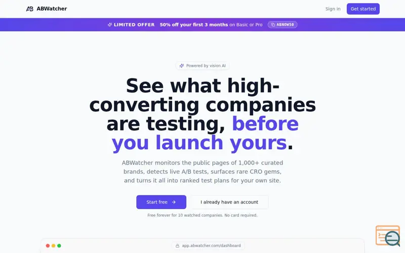Screenshot of ABWatcher