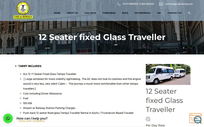 Screenshot of Cab In Kerala