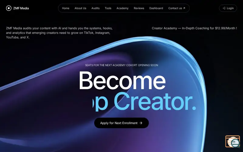 Screenshot of ZMF Media