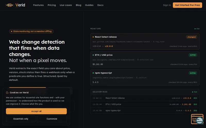 Screenshot of Verid