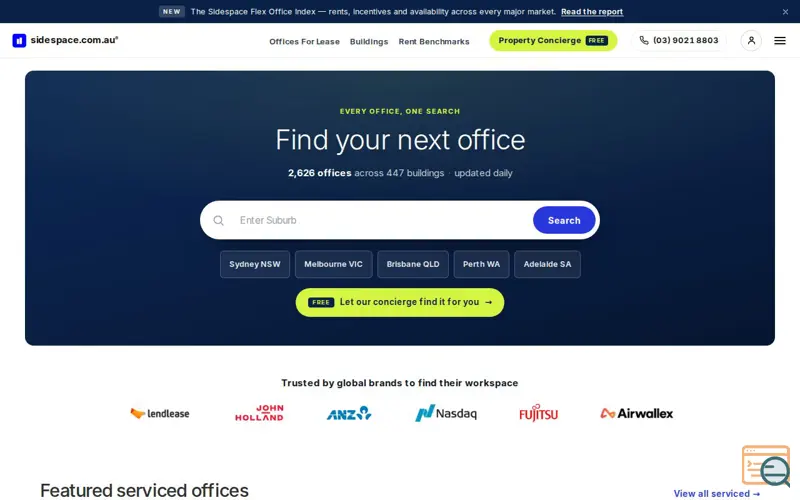 Screenshot of Sidespace, a launch using Google User Content