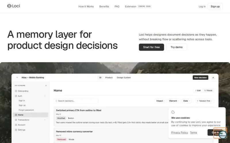 Screenshot of Loci 