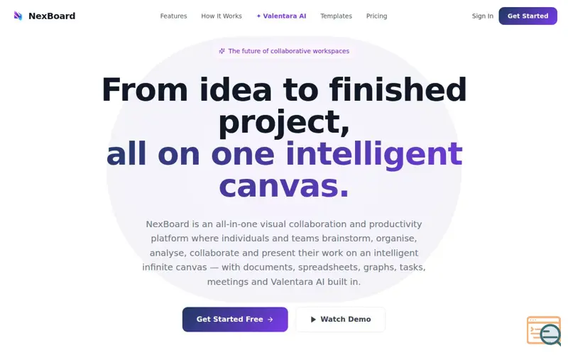 Screenshot of NexBoard
