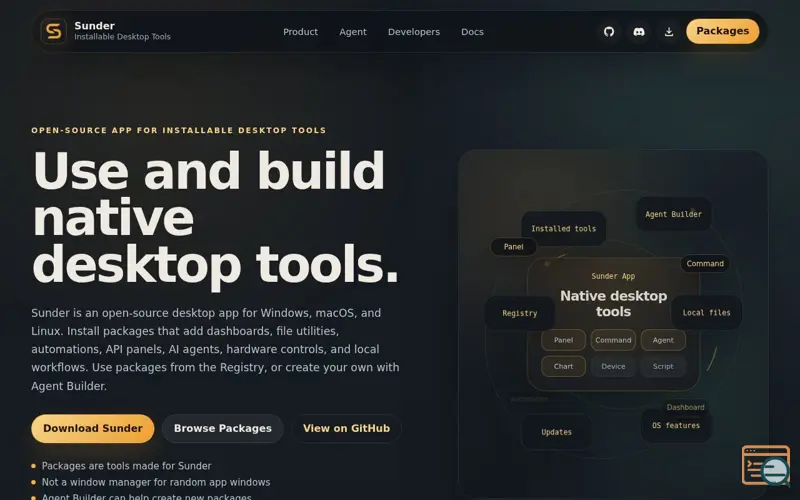 Screenshot of Sunder