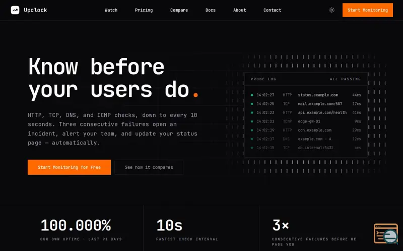 Screenshot of Upclock