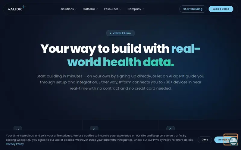 Screenshot of Inform Developer Self-Signup, a launch using AWS API Gateway