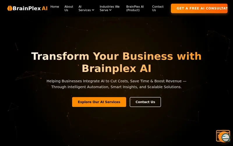 Screenshot of BrainPlex AI