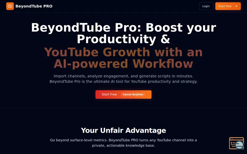 Screenshot of BeyondTube Pro