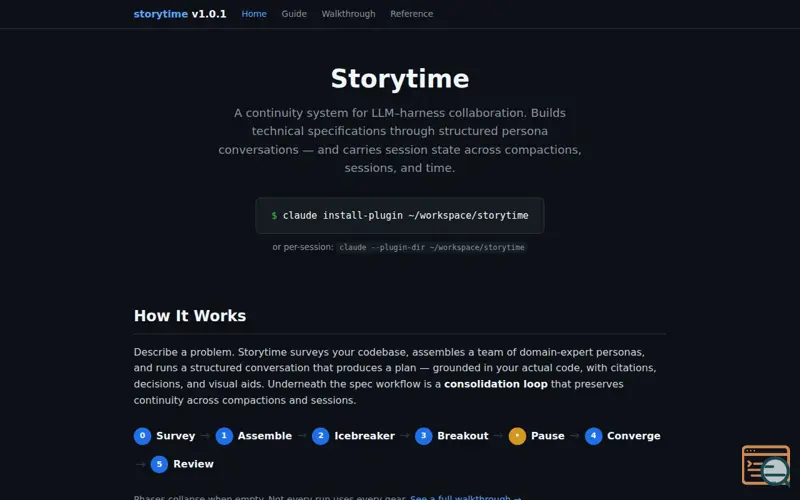 Screenshot of Storytime
