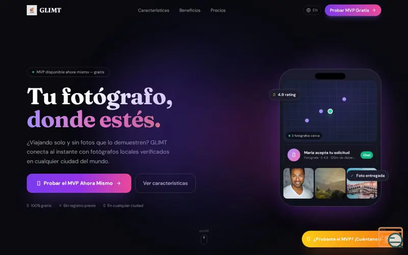 Screenshot of GLIMT
