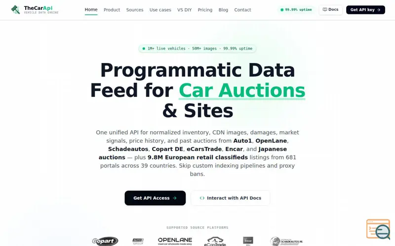 Screenshot of TheCarApi