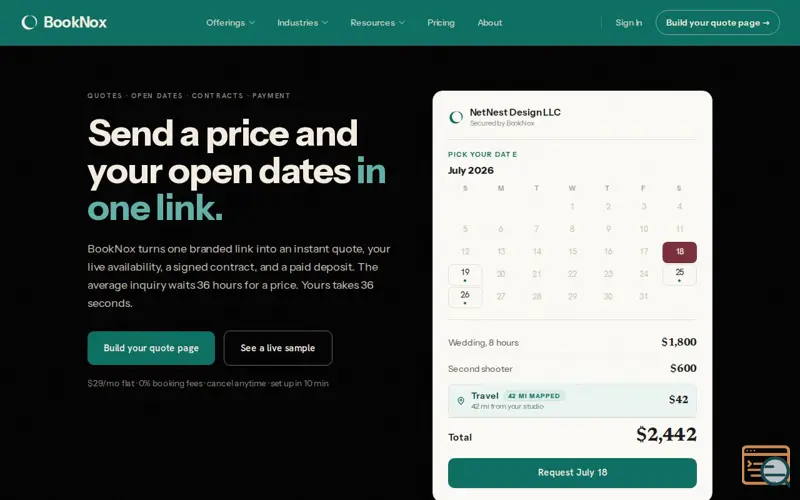 Screenshot of BookNox