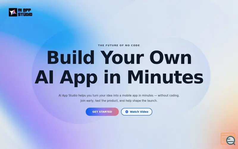Screenshot of AI APP STUDIO