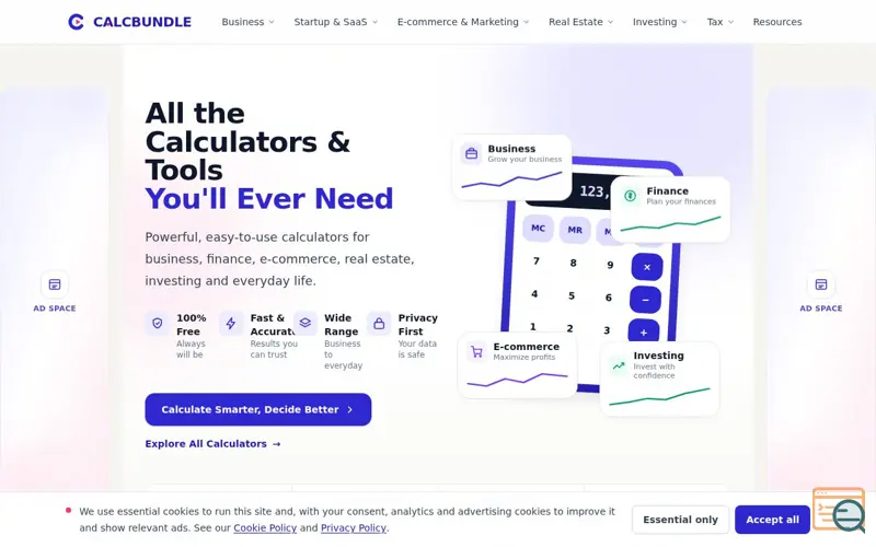 Screenshot of CalcBundle