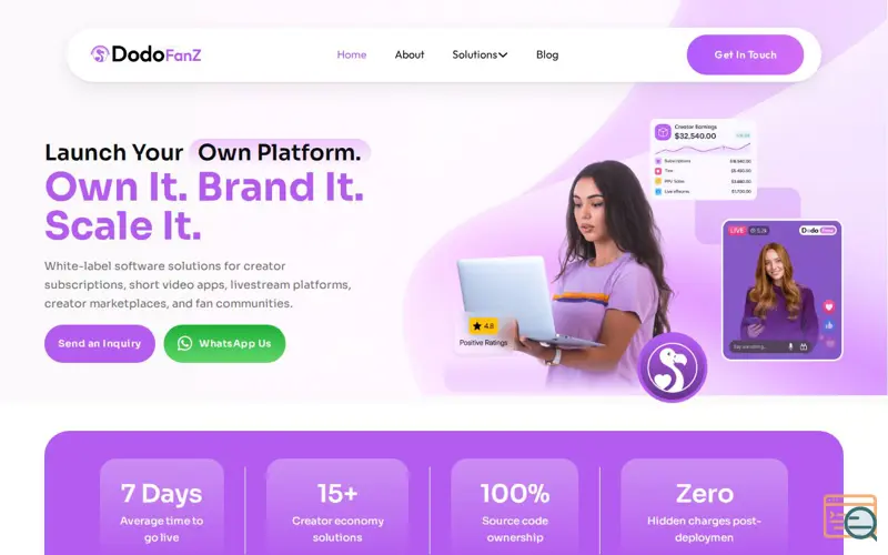 Screenshot of DodoFanz