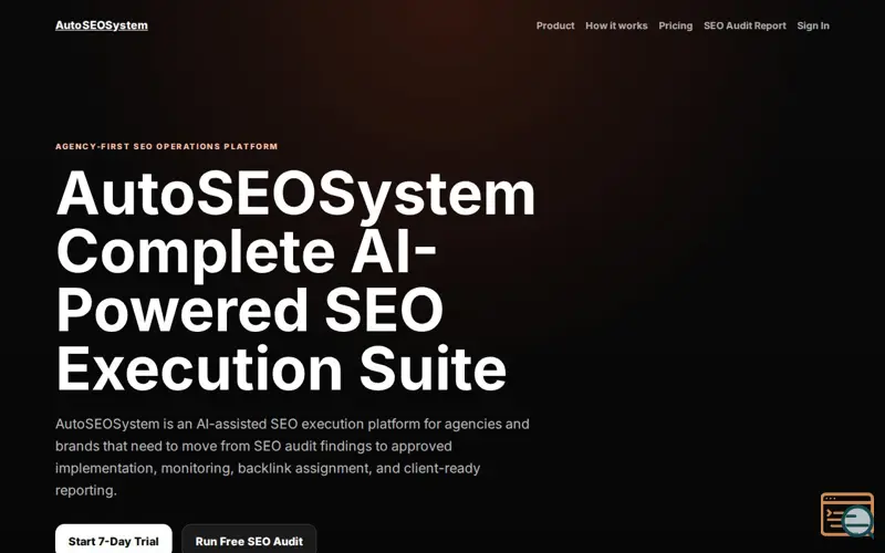 Screenshot of AutoSEOSystem