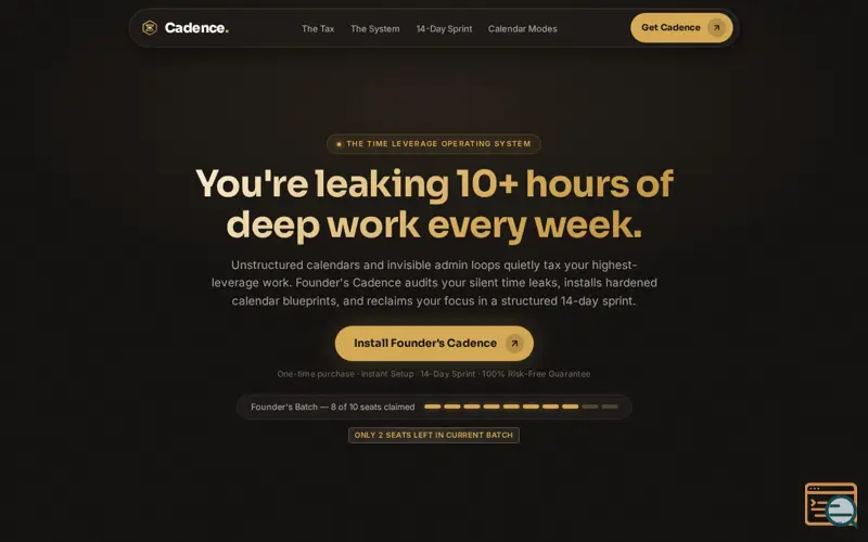 Screenshot of Founder's Cadence