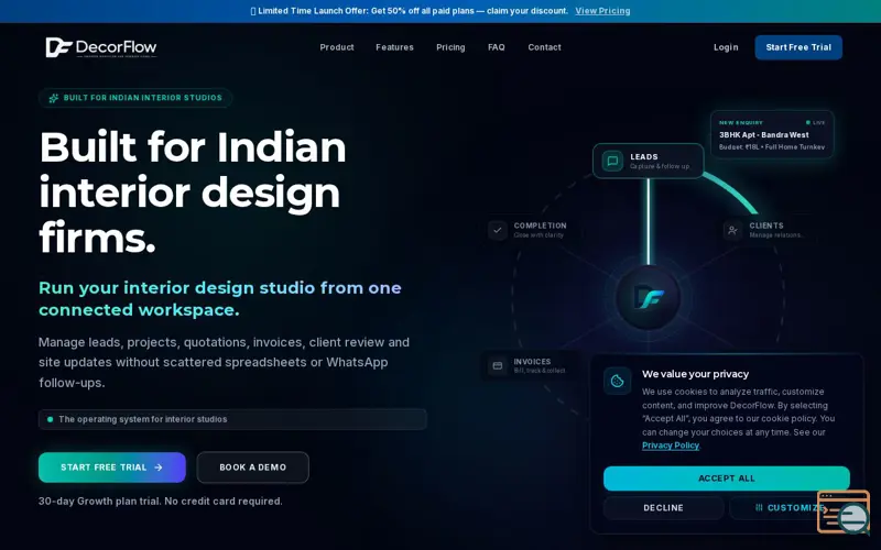 Screenshot of DecorFlow