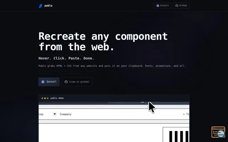 Screenshot of Pablo