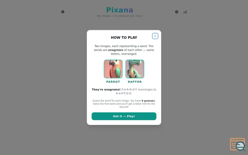 Screenshot of Pixana