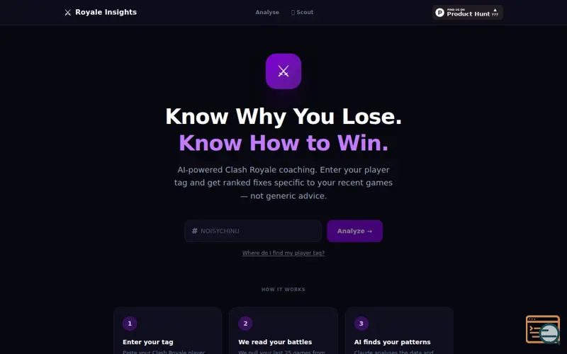 Screenshot of Royale Insights
