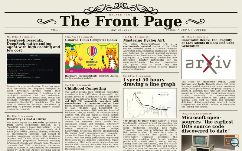 Screenshot of The Front Page