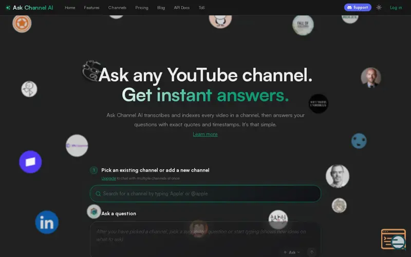 Screenshot of Introducing Ask Channel AI