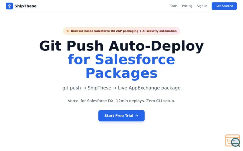 Screenshot of Git Push Auto-Deploy for Salesforce 