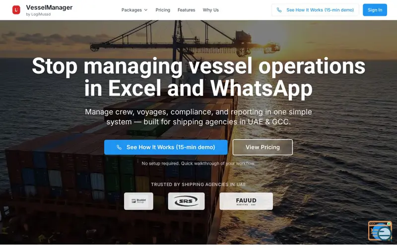 Screenshot of VesselManager