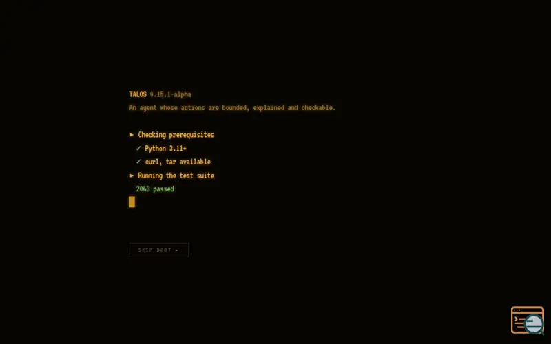 Screenshot of Talos