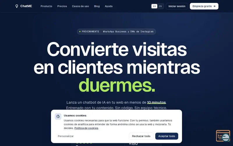 Screenshot of ChatME