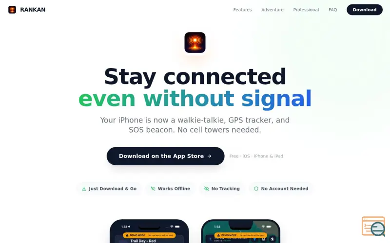 Screenshot of RANKAN: Off-Grid Mesh Comms & SAR