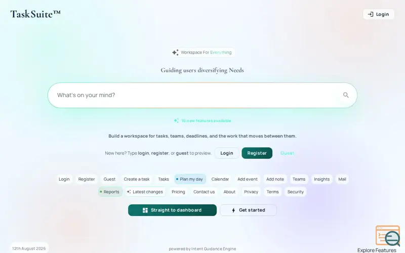Screenshot of TaskSuite™