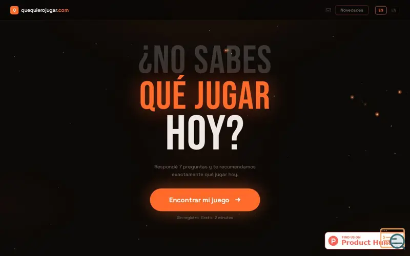 Screenshot of quequierojugar.com