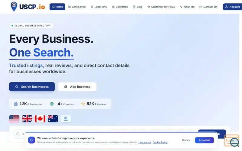Screenshot of Uscp.io