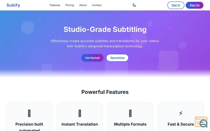 Screenshot of Subify