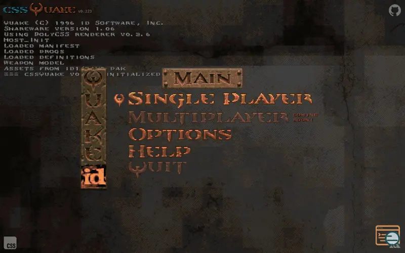 Screenshot of Cssquake