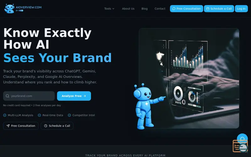 Screenshot of AiOverview.com
